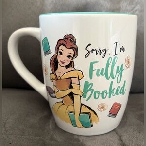 Disney Princess Belle “Sorry I’m Fully Booked” Mug New